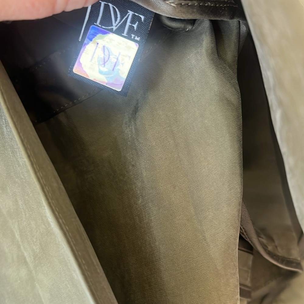 Diane Von Furstenberg green cupro blazer size 6 - Picture 5 of 7